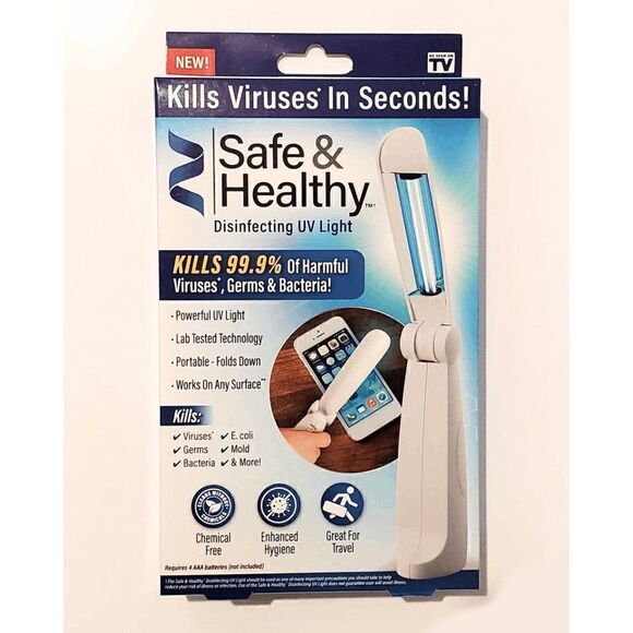 Portable Safe and Healthy Disinfecting Sanitizing UV-C Light Wand NEW IN BOX - Picture 1 of 15